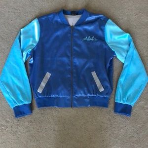 disney stitch hawaii themed bomber jacket